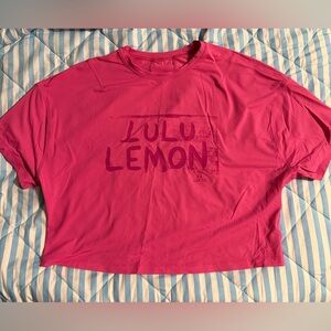 Lululemon Abrasion-Resistant Training T-Shirt Ed Curtis Sonic Pink size 4